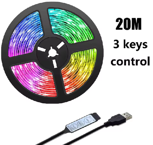 LED 44 COULEUR 20 METRE USB AVEC COMMANDE