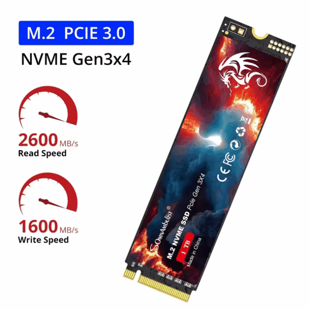 SOMNABLUST SSD NVME 128GB