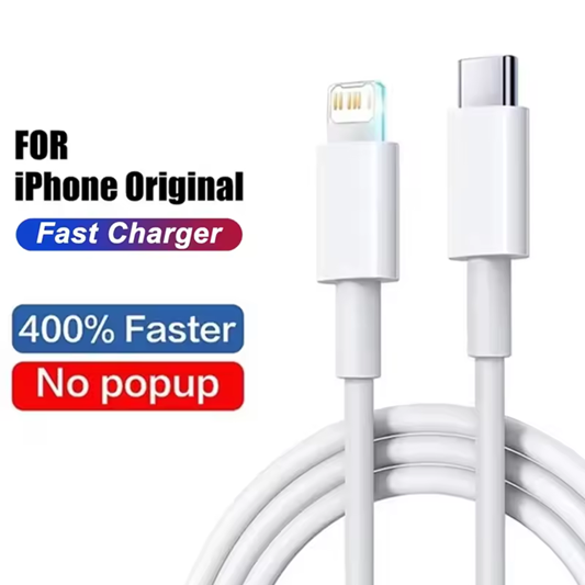 CABLE IPHONE ORIGINAL TYPE C ET IPHONE 1M