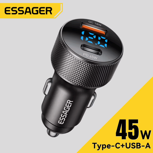 CHARGEUR AUTO ORIGINAL ESSAGER 45W
